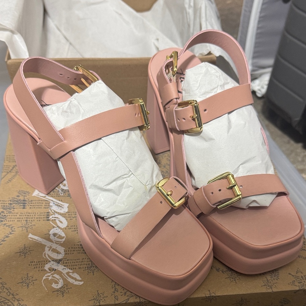 Pink Platform Sandals